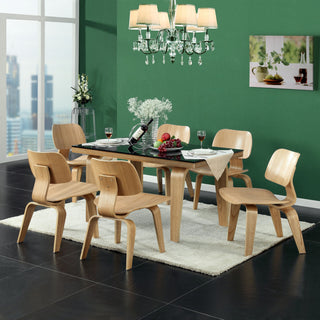 Modern Natural Fathom Dining Wood Side Chair