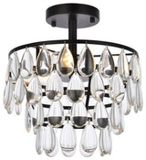 Murphy 12" Flush Mount, Black