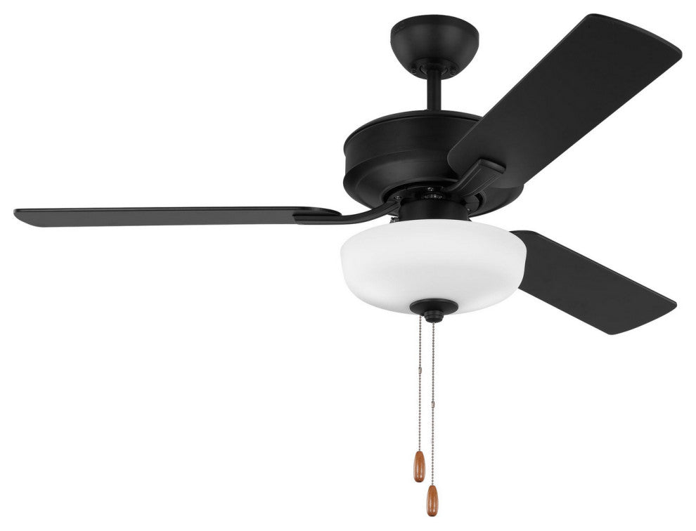 Linden LED 48'' Ceiling Fan, Midnight Black