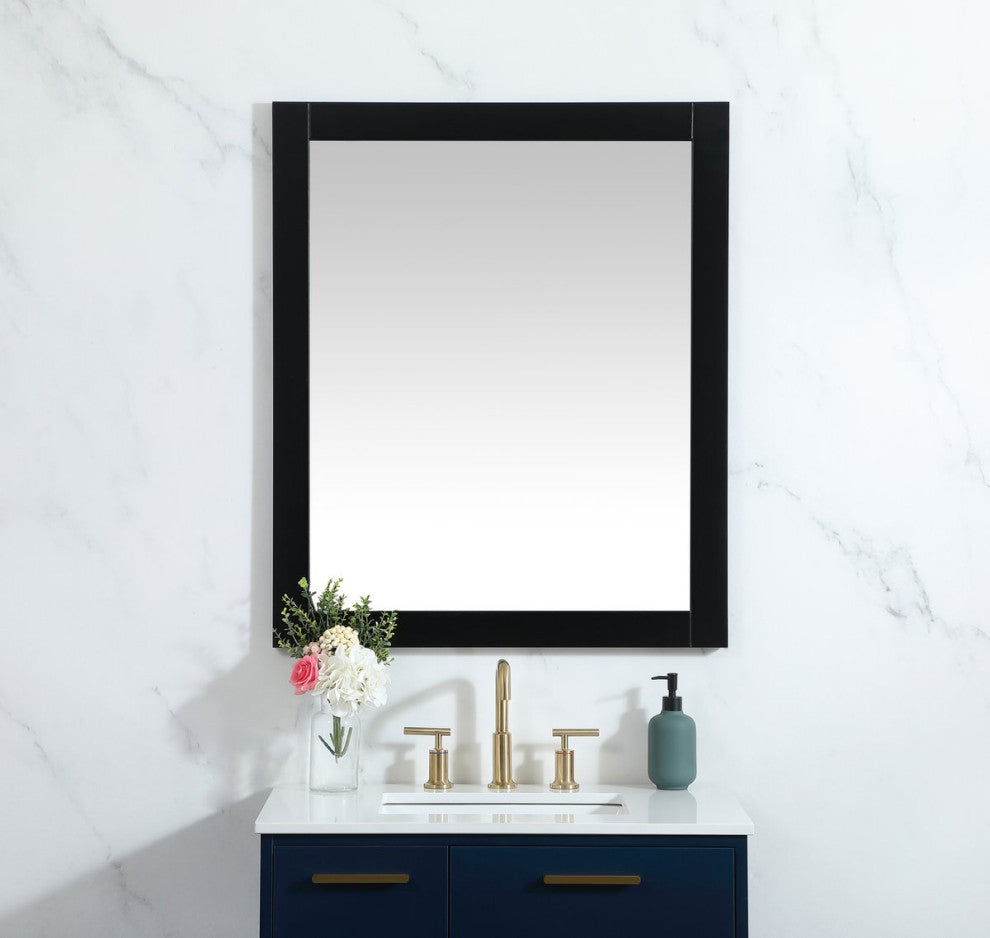 Alice Vanity Mirror, 30"x36", Black