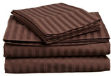 Lux Decor Collection Ultra-Soft Luxury 4 Piece Bed Sheet, Brown, Queen
