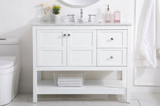Elegant VF16542WH 42"Single Bathroom Vanity, White