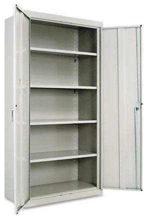 Interior view with doors open showing shelves; white background; serves as a feature-focused, close-up style image (alternate_white_close).