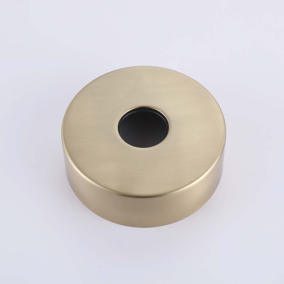 Floor Mounted Tub Spout With Handshower, Brushed Gold