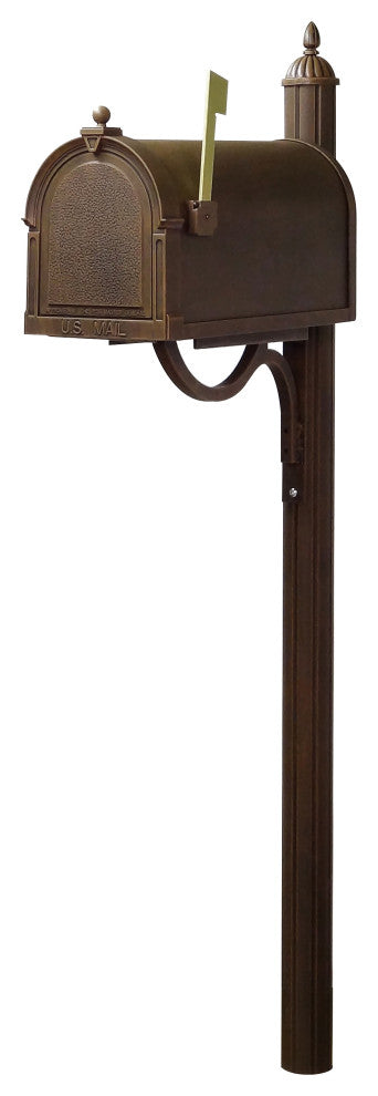Berkshire Curbside Mailbox with Richland Mailbox Post