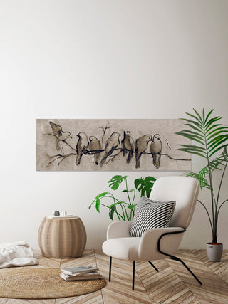 "Harmonic II" Painting Print on Wrapped Canvas, 30"x10"