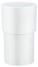 Xtra Porcelain Container Toilet Brush Container, White Porcelain