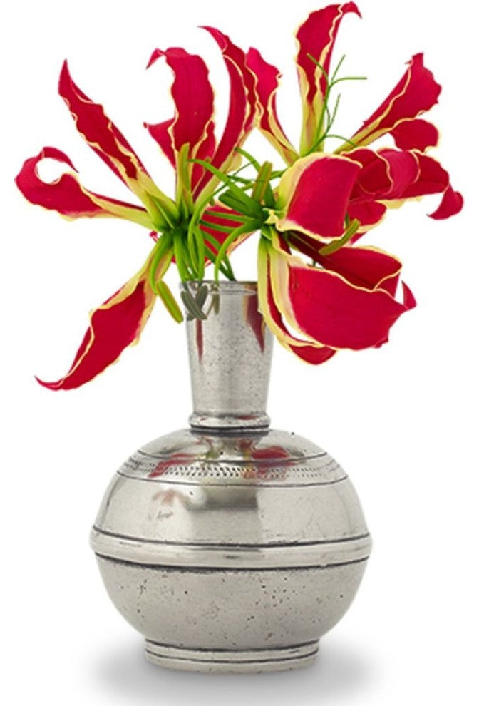 Match Bud Vase, Pewter