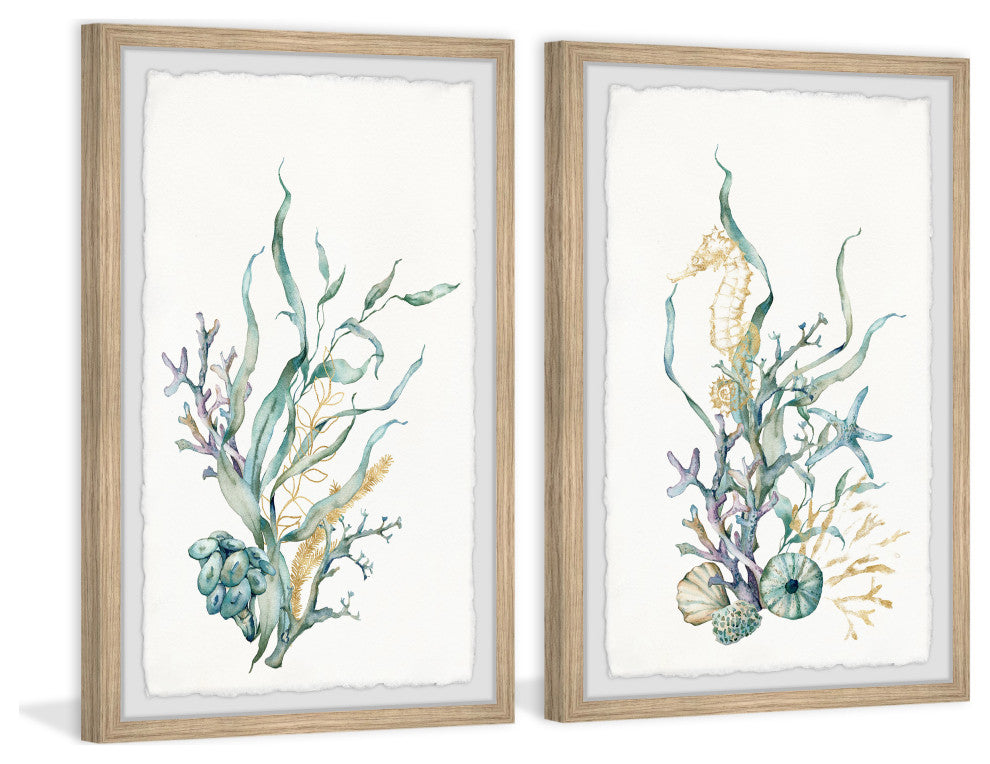 Underwater Garden Diptych, 2-Piece Set, 16x24 Panels