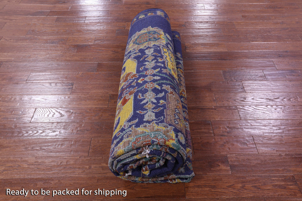 9' 3" X 12' 3" Persian Tabriz Handmade Wool Rug - Q15453