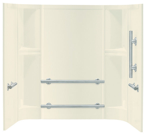 Sterling Accord Vikrell Bathtub Wall Surround, Biscuit