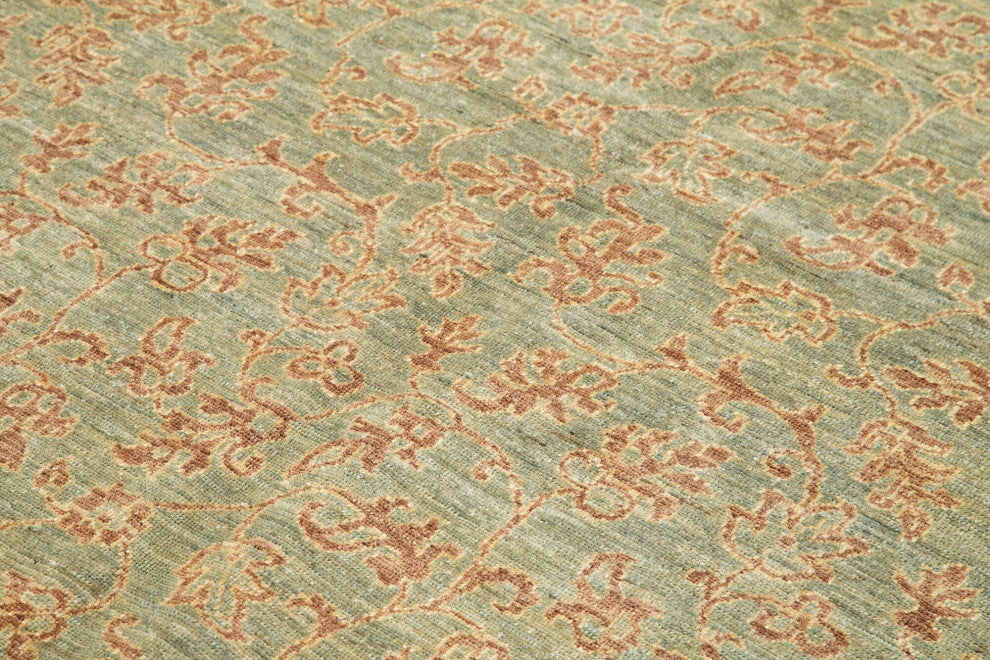 Rug N Carpet - Handwoven Oriental 6' 2" x 8' 7" Wool Oushak Area Rug