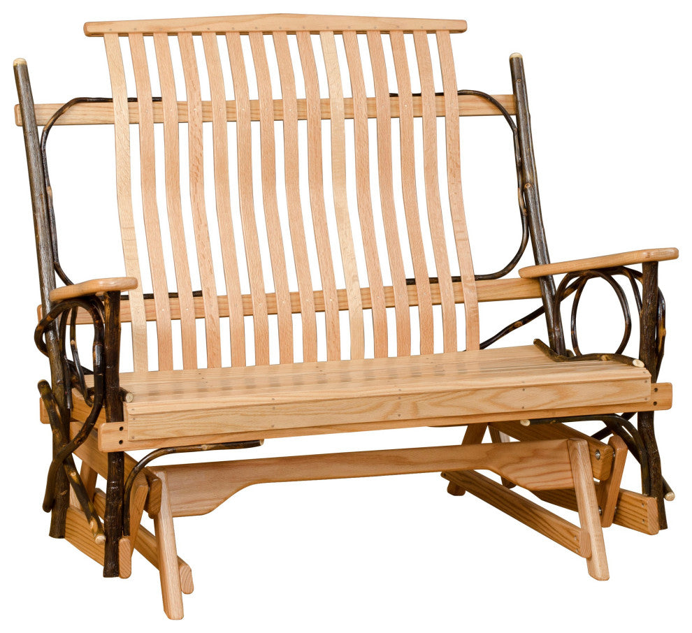 Hickory Log Glider, Hickory & Oak, 5 Foot