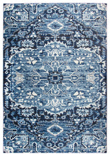 Panache PN6962 Light Blue Central Medallion Area Rug, Rectangular 7'10"x10'10"
