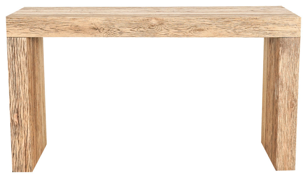 Evander Aged Oak Console Table