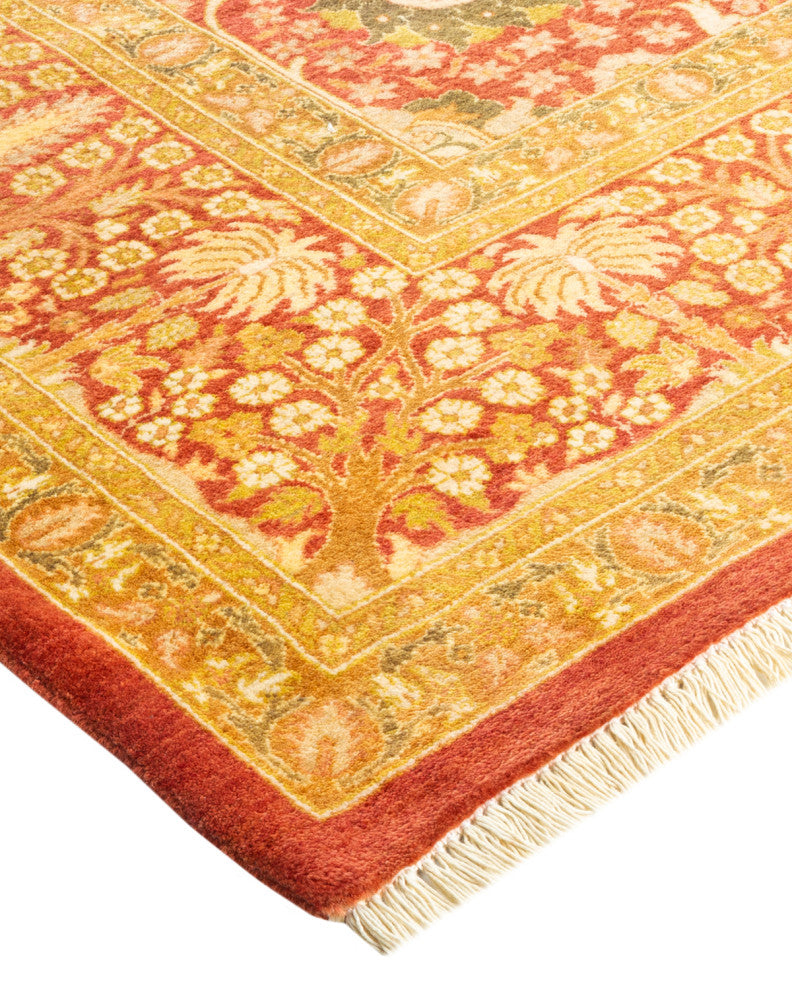 Mogul, One-of-a-Kind Hand-Knotted Area Rug  - Orange, 6' 1" x 9' 0"