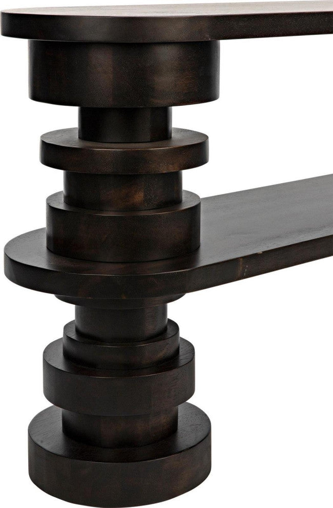 Fuller Ebony Walnut Veneer Console
