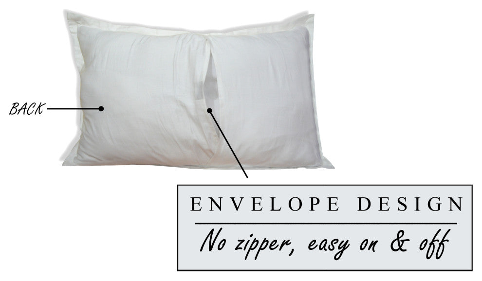 Trellis Reversible Organic Cotton Sham, Set of 2