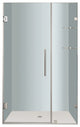 Aston Nautis GS 40"x72" Completely Frameless Hinged Shower Door, Stainless Steel
