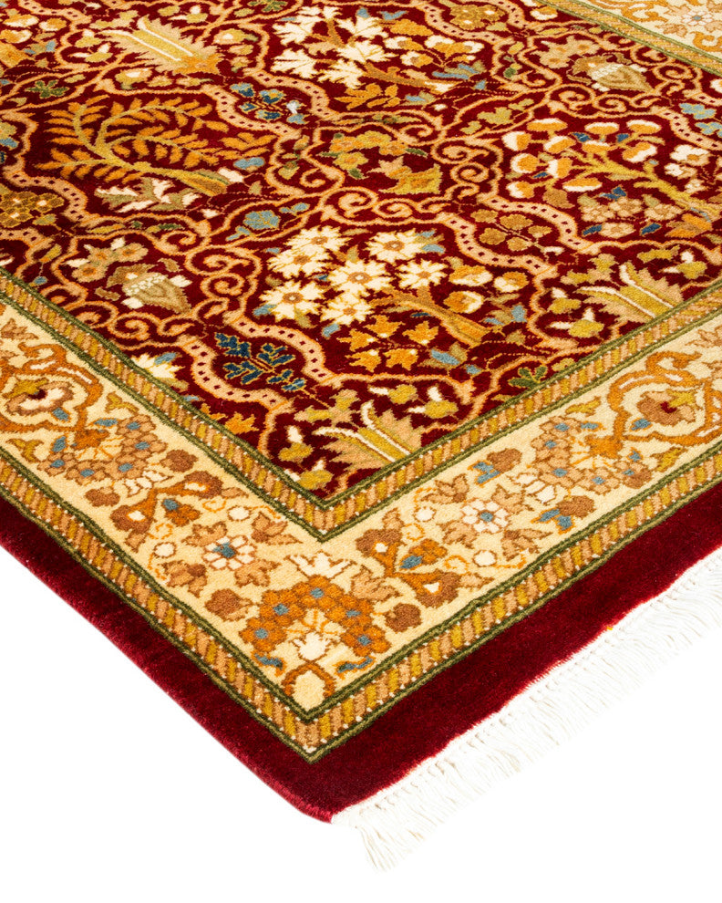 Mogul, One-of-a-Kind Hand-Knotted Area Rug Green, 2' 7 x 11' 10