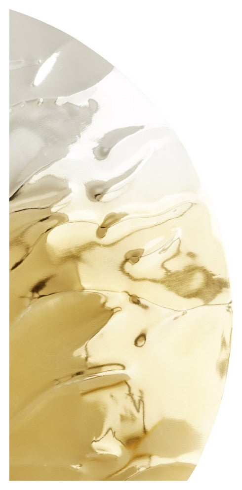 Cyan Large Ripple Wall Decor 11317, Silver And Gold