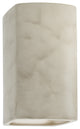 Ambiance, Small Rectangle, Closed Top Wall Sconce, E26, Incandescent, Antique Patina