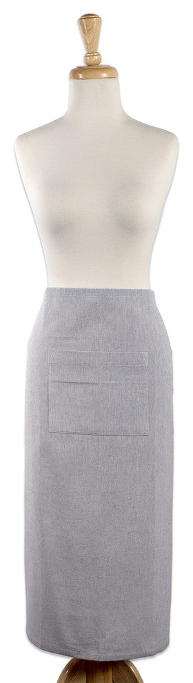 DII Gray Solid Chambray Bistro Apron