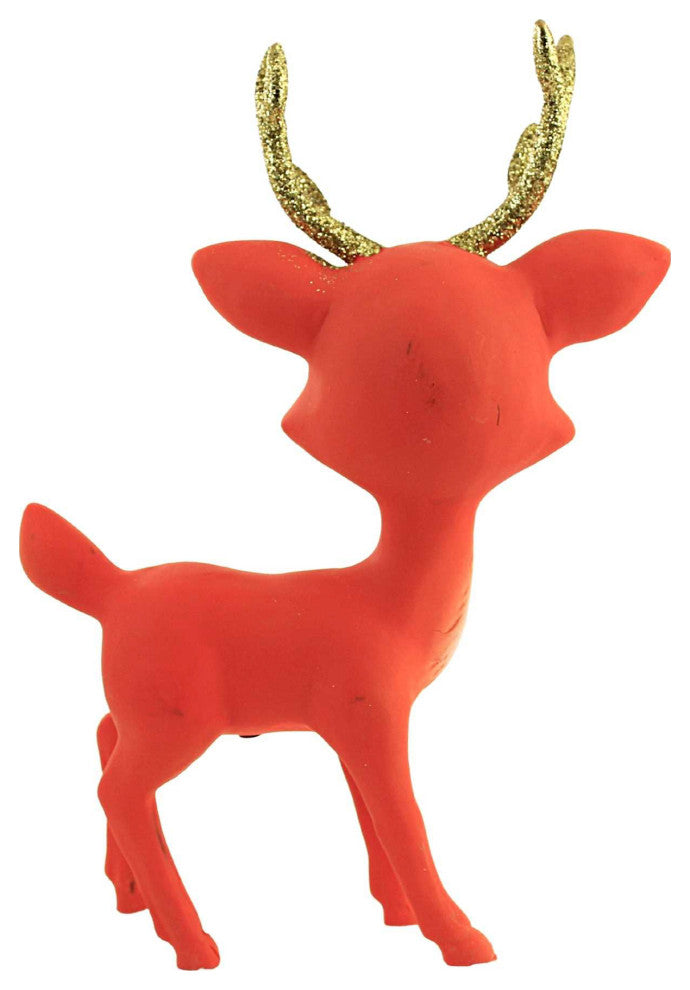 Christmas Doe Eyed Deer Retro Style Kitchsy Reindeer