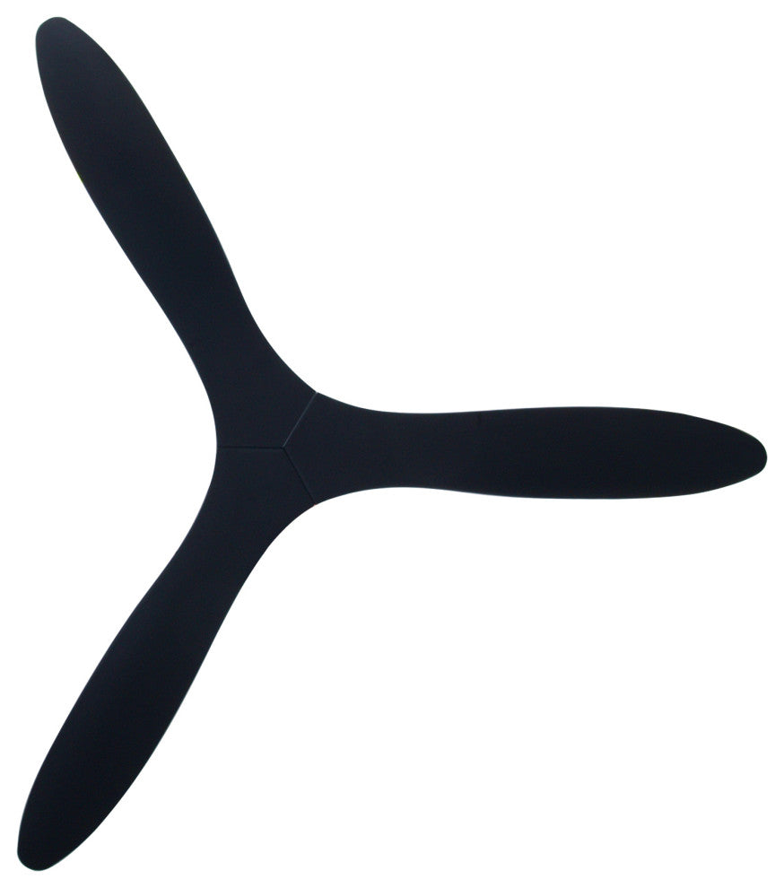 Lucci Air Whitehaven 56" Smart WiFi Controlled Indoor/Outdoor Ceiling Fan, Black