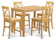 5 Pc Counter Height Pub Set -Pub Table And 4 Counter Height Dining Chair