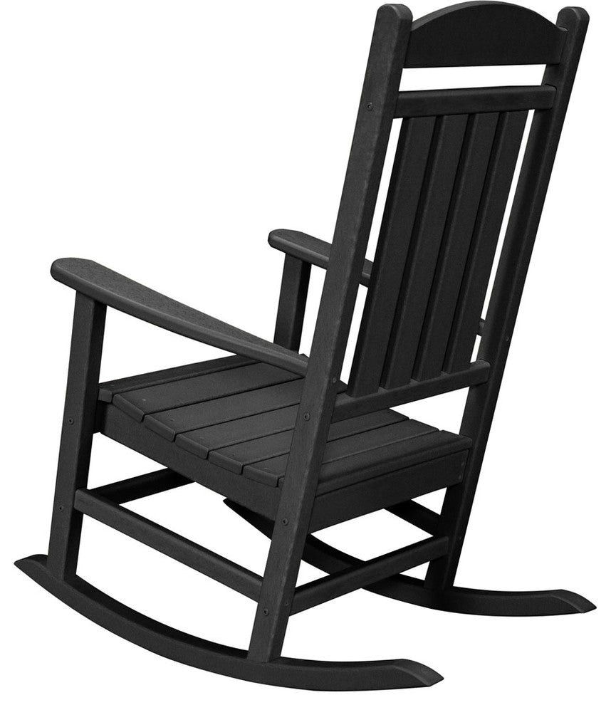 All-Weather Pineapple Cay Porch Rocker, Black