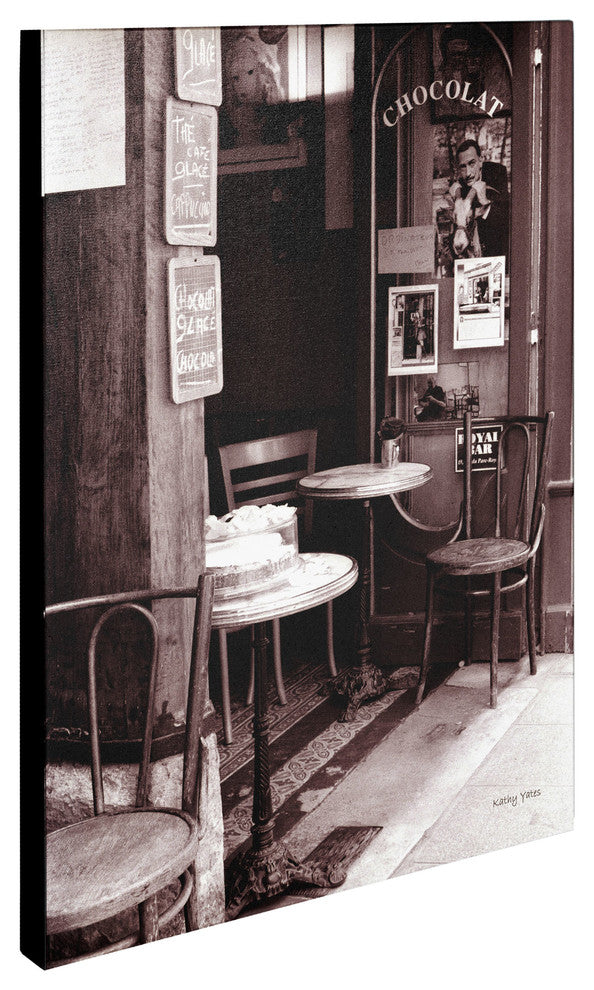 'Paris Cafe' Canvas Art by Kathy Yates