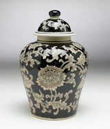 Black And Cream Floral 10" Ginger Jare