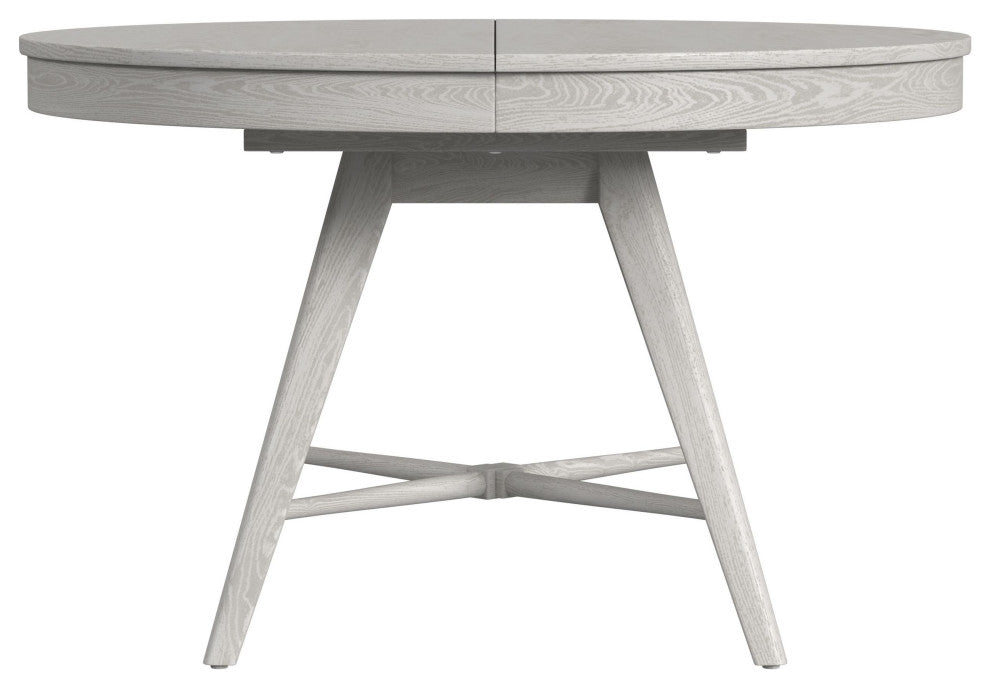 Bayside 48" Wide Solid Ash Round Dining Table, White