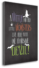 "Witch Monsters" By Jo Moulton,Ready to Hang Giclee Print on Gallery Wrap Canvas