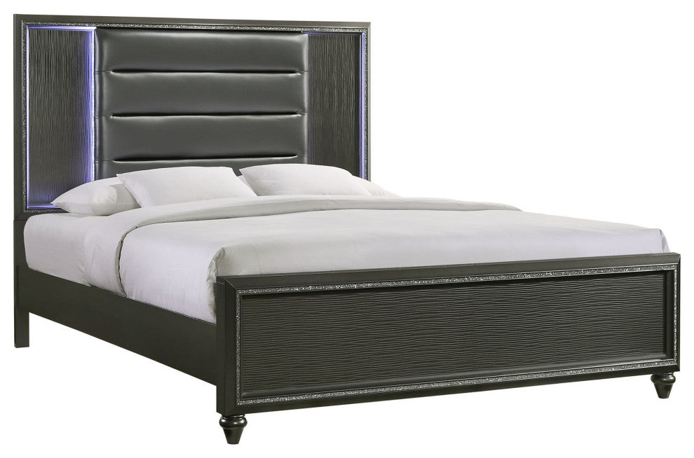 Picket House Furnishings Faris Panel Bed in Black