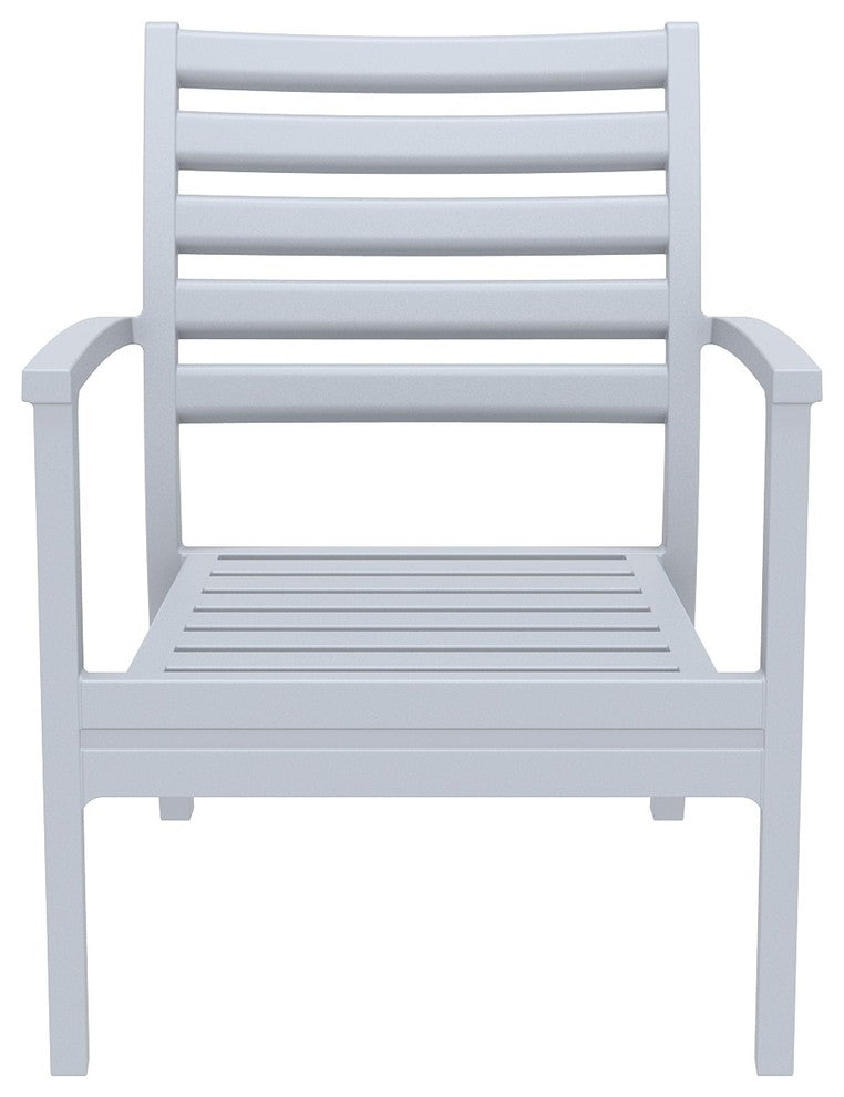 Compamia Artemis Club Armchair, Set of 2, Silver-Gray