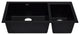 ALFI brand AB3319UM-BLA Black 34" Undermount Granite Composite Kitchen Sink