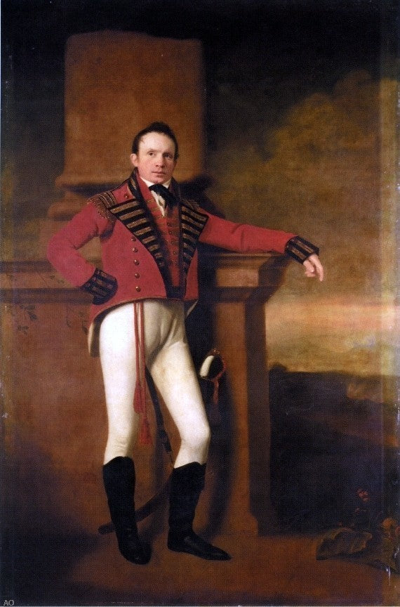 George Watson Portrait of Captain Robert Dudgeon Wall Decal Print