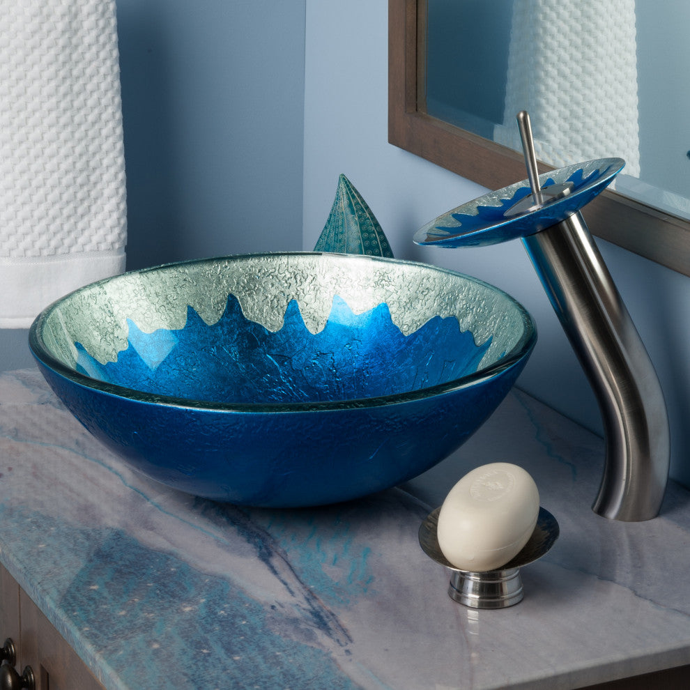 Diaccio Glass Vessel Sink