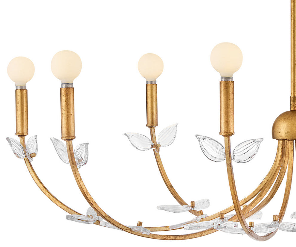 Hinkley Aliso Large Chandelier, Distressed Brass
