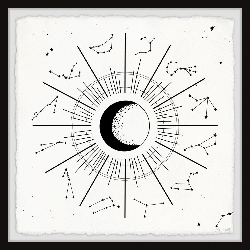 "Evolution of Stars" Framed Painting Print, 12x12