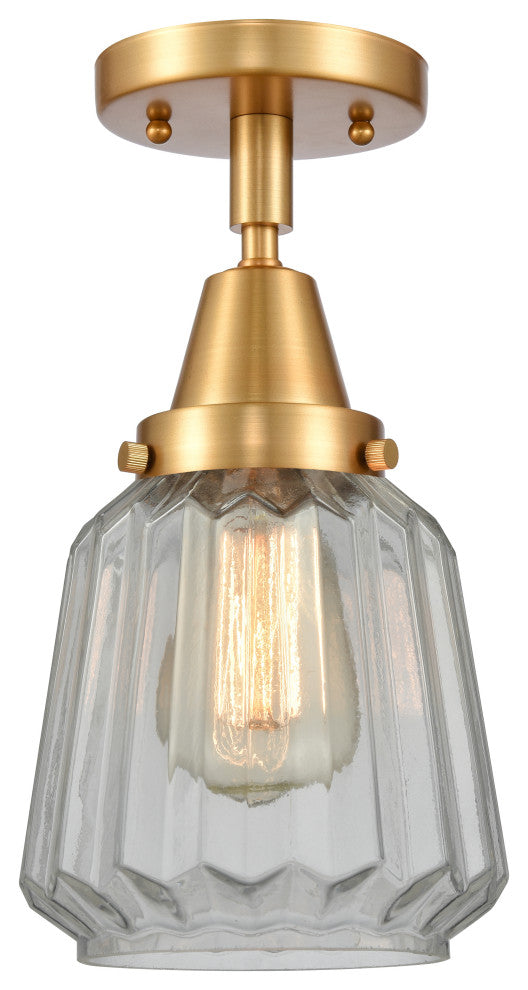 INNOVATIONS LIGHTING 447-1C-SG-G142-LED Chatham Flush Mount