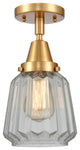 INNOVATIONS LIGHTING 447-1C-SG-G142-LED Chatham Flush Mount