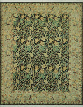 Pak-Persian Marlowe Black/Bone Gray Rug, 8'2x10'1