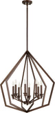 Knox 8-Light Pendant, Oiled Bronze