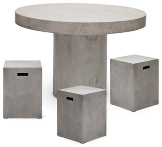 47.25" Dia. Circa Dark Grey Dining Table