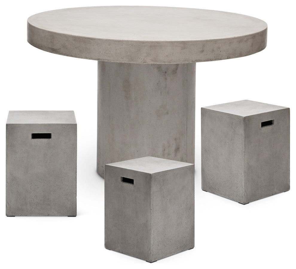 47.25" Dia. Circa Dark Grey Dining Table