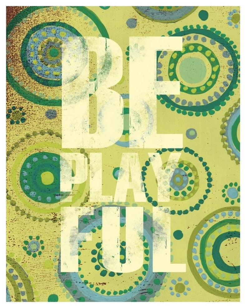 "Bright Be Playful" Digital Paper Print by Anne Tavoletti, 24"x30"