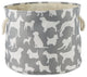 Polyester Pet Bin Dog Show Gray Round Large 15x18x18
